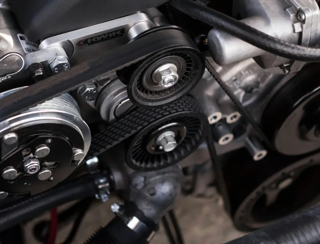 Automotive engine belts and pulleys — industrial spare parts